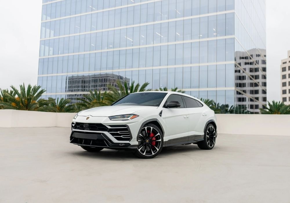 Matte White Lamborghini Urus for rent | Prestige Exotic